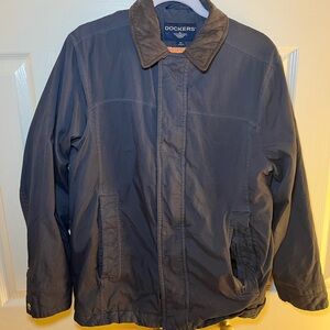 Dockers Men's Dark Navy Lightweight Jacket with Contrast Collar